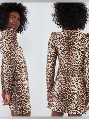 Tuckernuck X India Hicks leopard print mini dress
